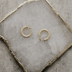 18K Gold-Plated Julia Earrings - Dressed.