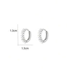 Beautiful Dainty Pearl and Gold or Silver Huggie Earrings - Dressed.