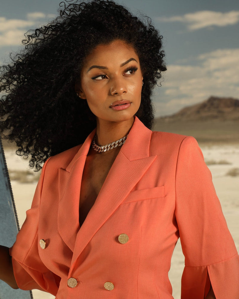 Bethany 2 Piece Linen Suit - Dressed.