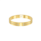BG107G B.Tiff Pavé Harmony Gold Bangle Bracelet - Dressed.
