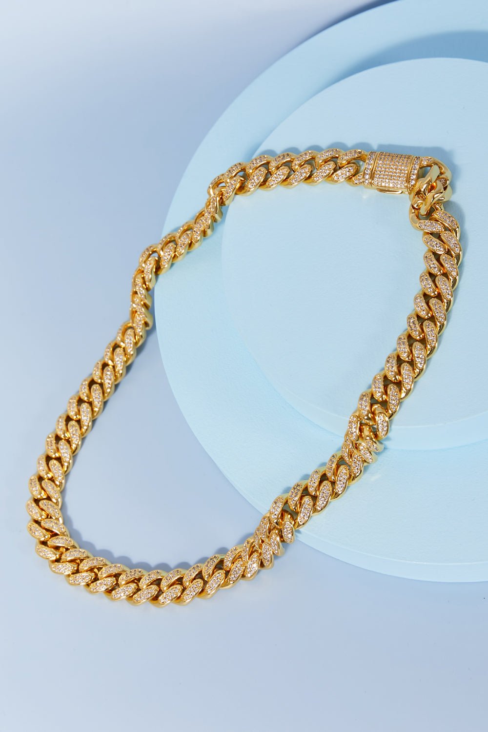 Brass Curb Chain Necklace - Dressed.