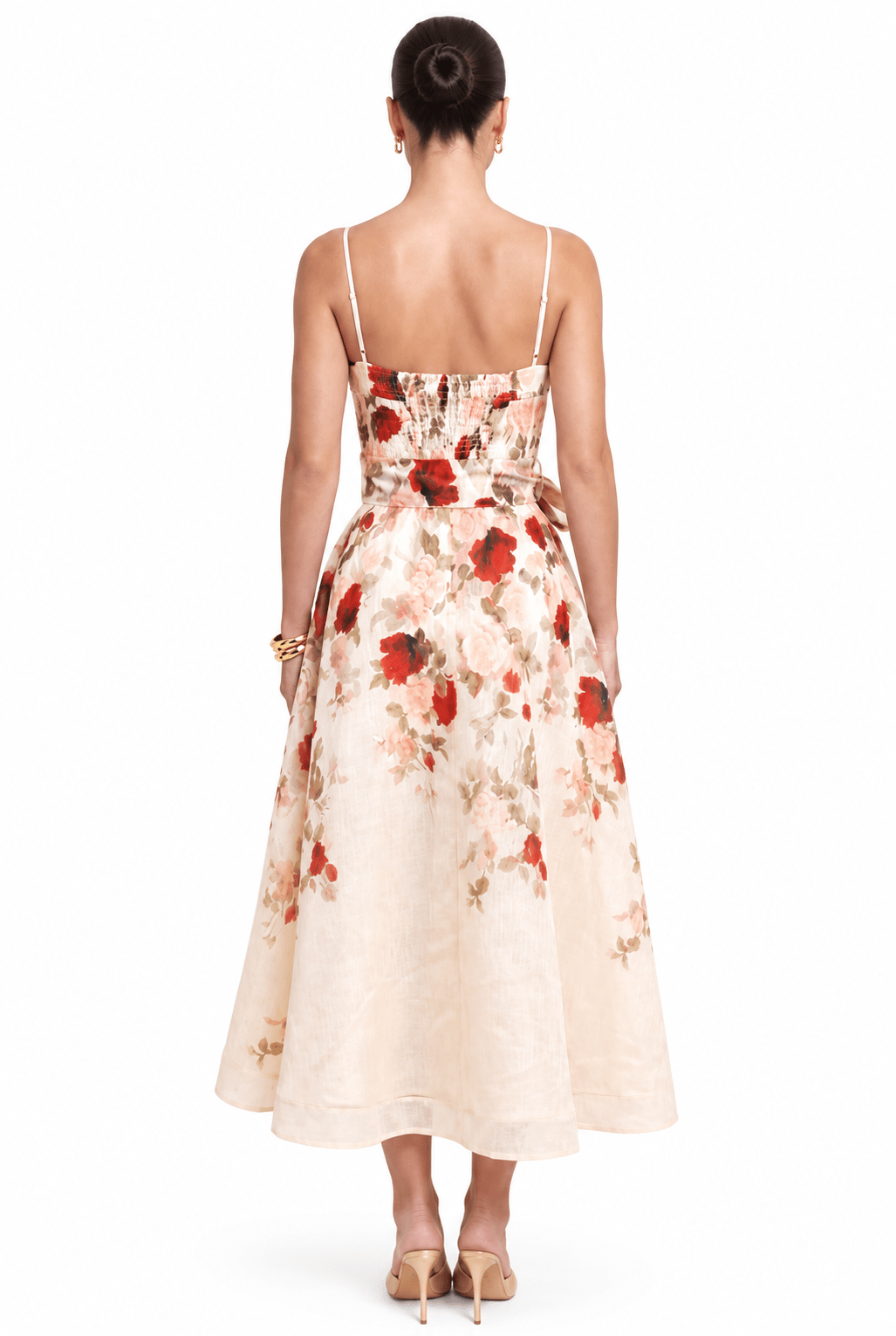 Call Me Rosie Bustier Dress — Ivory Floral | Luxxel - Dressed.