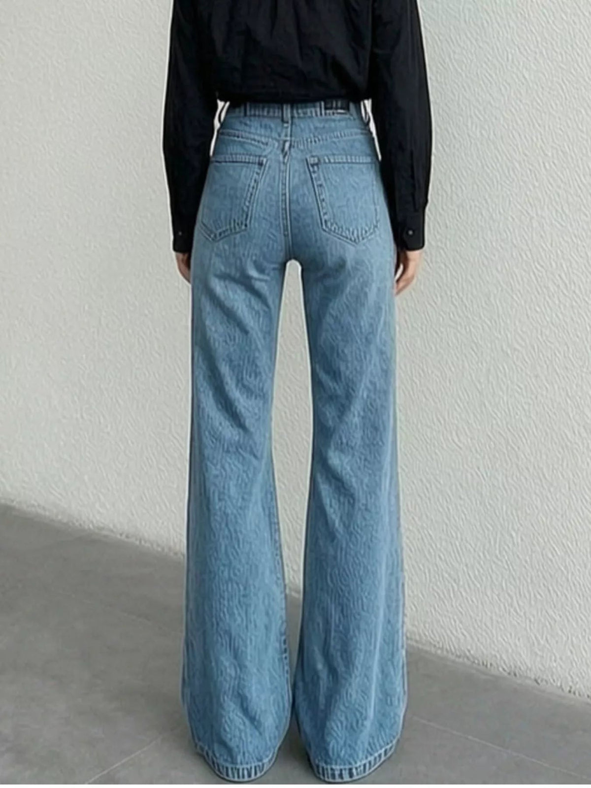 Celia High-Waisted Bootcut Jeans - Dressed.