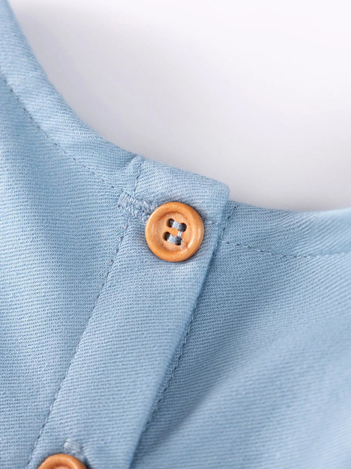 Cerise Cherry Sleeveless Dress — Light Blue - Dressed.