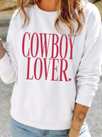 Cowboy Lover Graphic Crewneck Sweatshirt - Dressed.