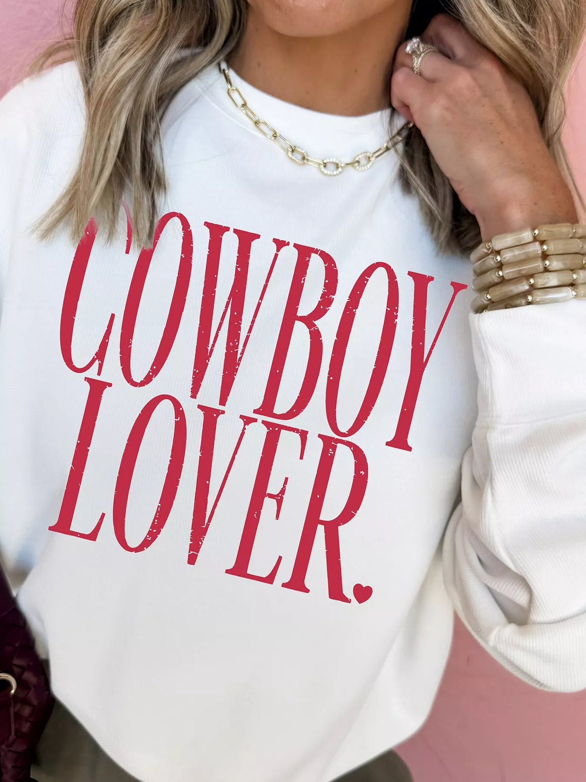 Cowboy Lover Graphic Crewneck Sweatshirt - Dressed.