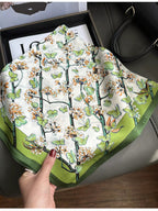 Éden Floral-Print Silk Scarf - Dressed.