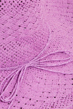 Fame Straw Braided Sun Hat - Dressed.