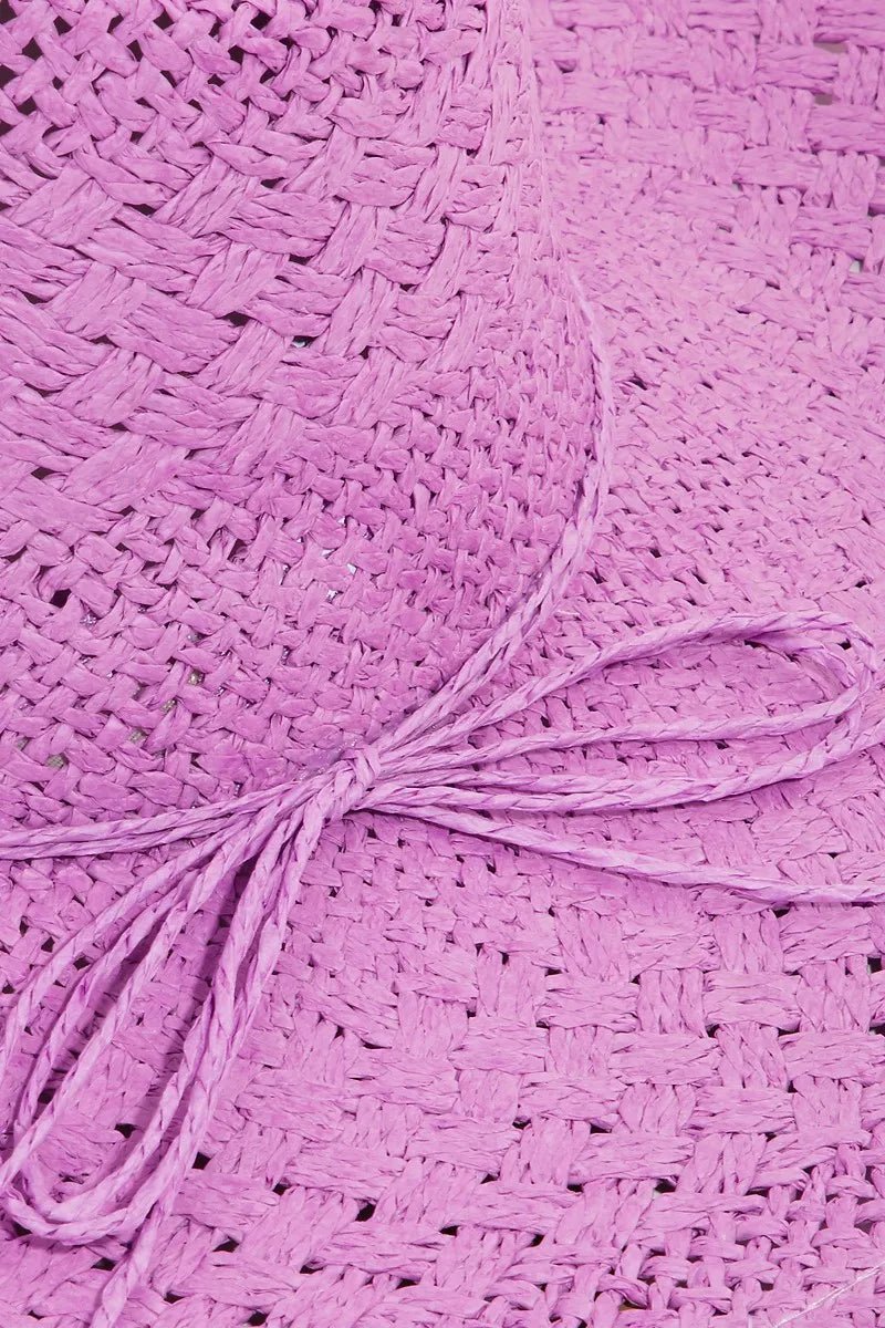 Fame Straw Braided Sun Hat - Dressed.