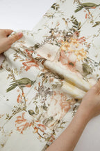 Fleur Vintage Floral Wide-Leg Jeans - Dressed.