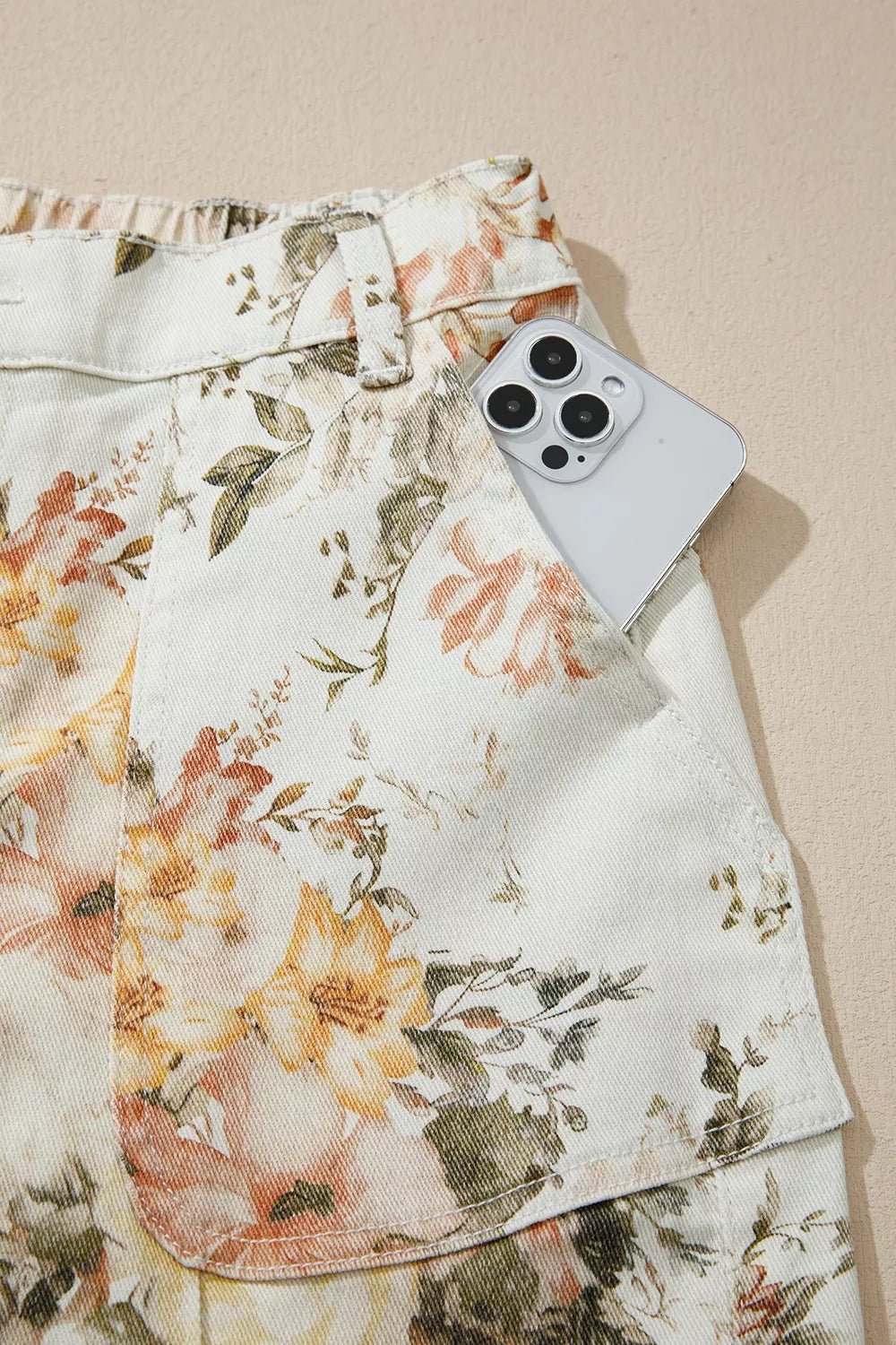 Fleur Vintage Floral Wide-Leg Jeans - Dressed.