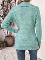 Full Size Open Front Long Sleeve Cardigan Plus Size - Dressed.