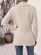 Full Size Open Front Long Sleeve Cardigan Plus Size - Dressed.