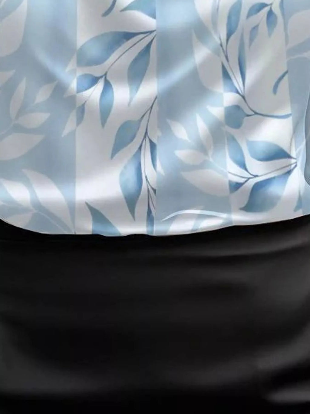 Full Size Satin Cowl Neck Blouse Plus Size - Dressed.