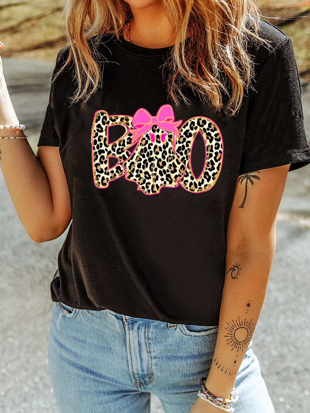 Ghost & Boo Graphic Tee - Dressed.