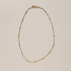 Gold Waterproof Double Layer Saturn Chain Necklace - Dressed.