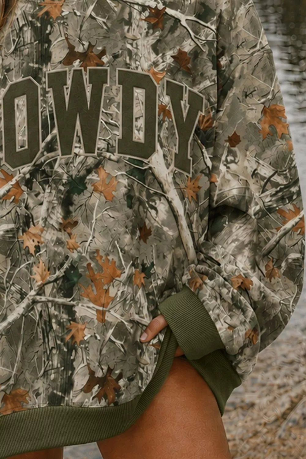 Howdy Camo Oversized Sweatshirt - Dressed.