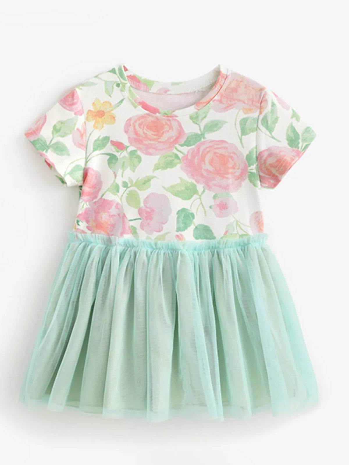 Jardin Floral Tulle Dress — Sage - Dressed.