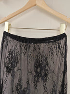 Lace Corset Mini Dress Set with Sheer Overlay - Dressed.