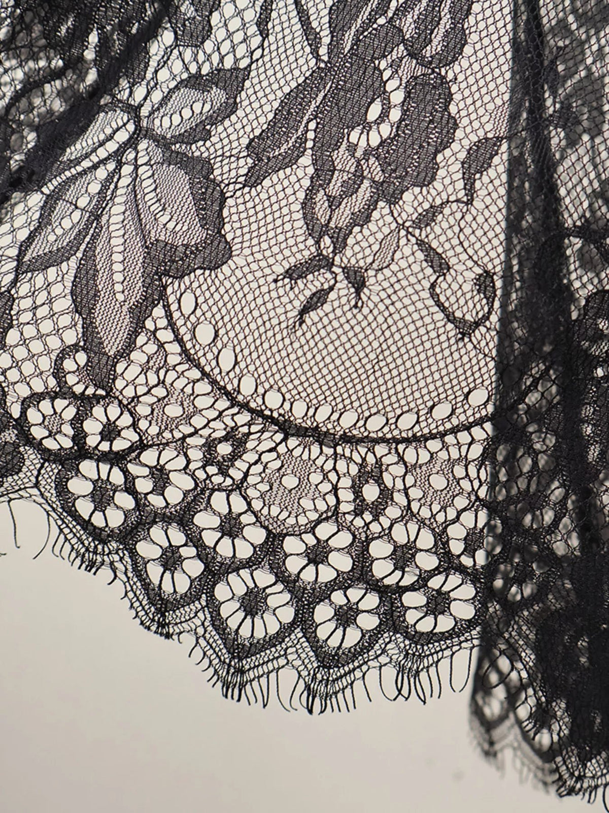 Lace Corset Mini Dress Set with Sheer Overlay - Dressed.