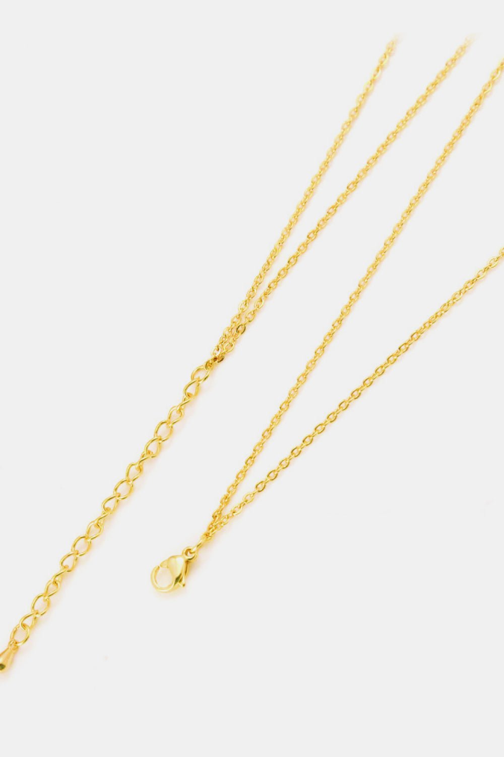 Linked Ring Pendant Chain Necklace - Dressed.