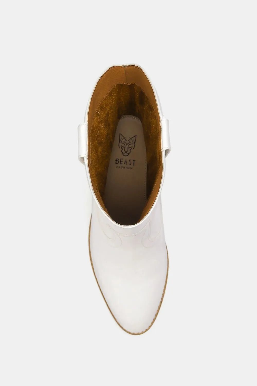 Mariposa Butterfly-Cut Pointed-Toe Boots — White - Dressed.