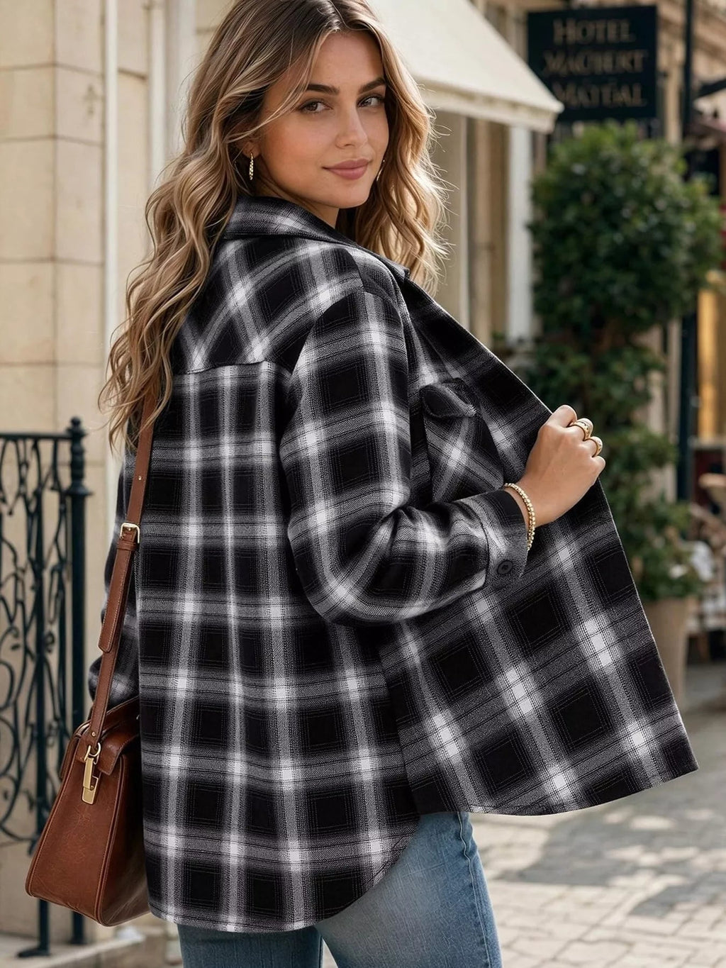 Marlowe Plaid Pocket Button-Down Shirt - Dressed.