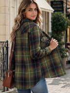 Marlowe Plaid Pocket Button-Down Shirt - Dressed.
