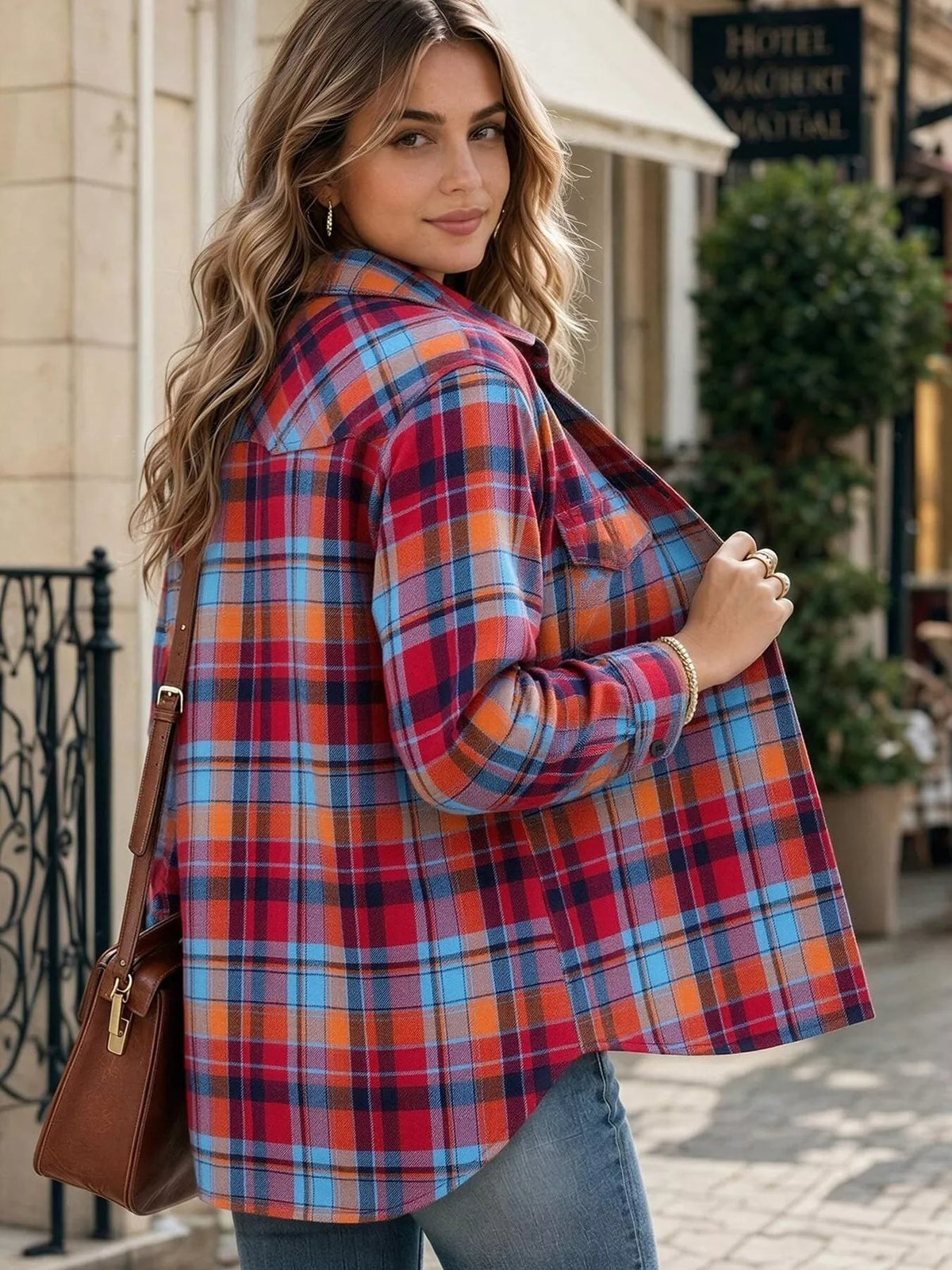Marlowe Plaid Pocket Button-Down Shirt - Dressed.