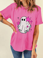 Pink Ghost Graphic Tee - Dressed.