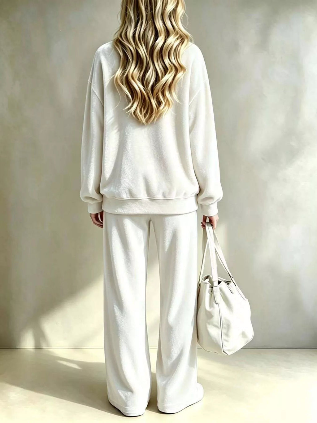 Simone Velvet Wide-Leg Pant Set - Dressed.