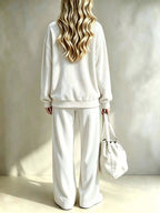Simone Velvet Wide-Leg Pant Set - Dressed.