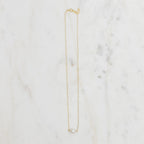Simple Pearl Necklace - Dressed.