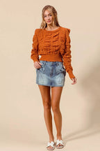 SO ME Bow Knot Pocket Denim Mini Skirt - Dressed.