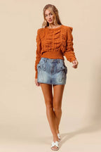 SO ME Bow Knot Pocket Denim Mini Skirt - Dressed.