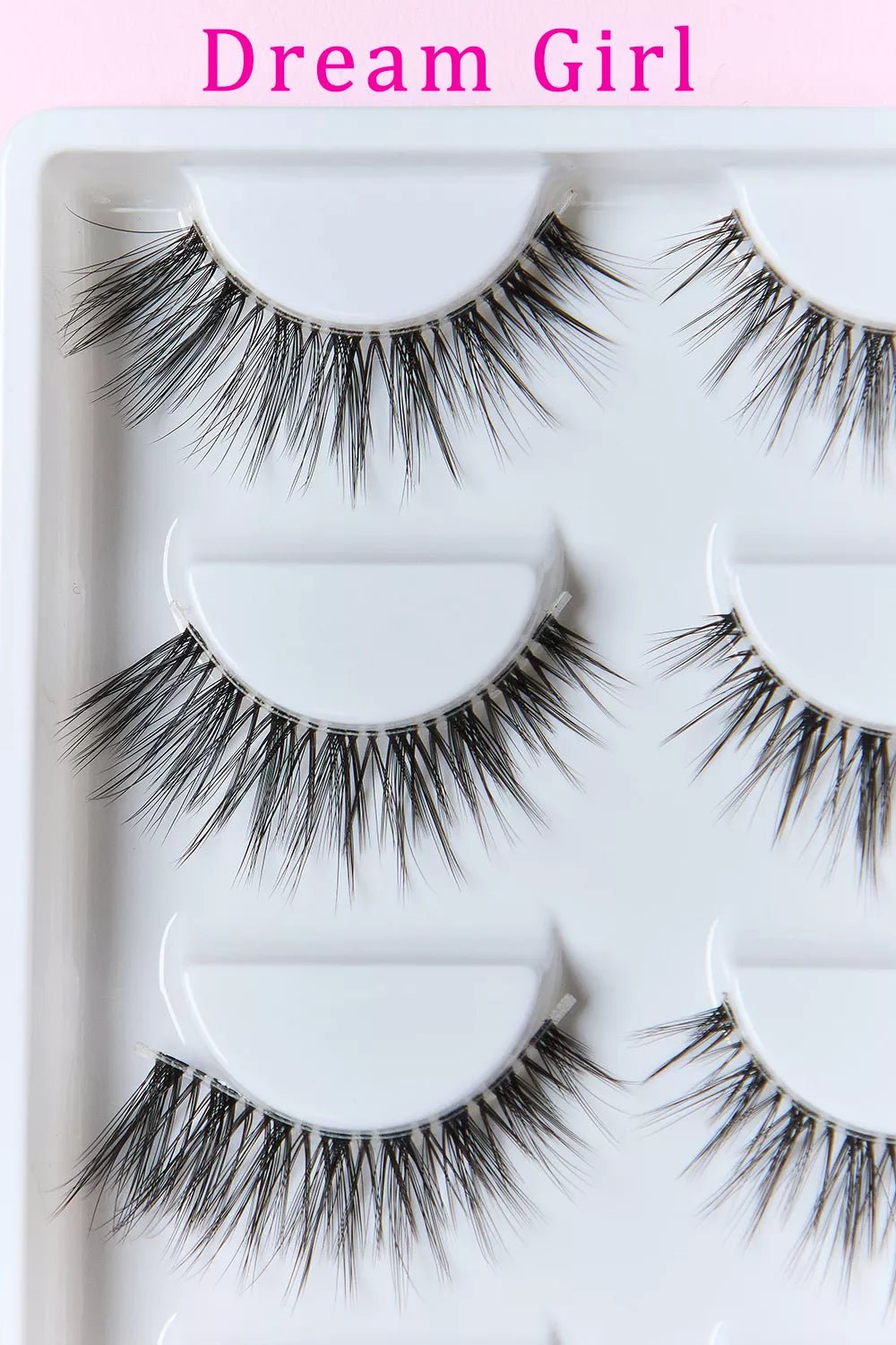 SO PINK BEAUTY Faux Mink Eyelashes 5 Pairs - Dressed.