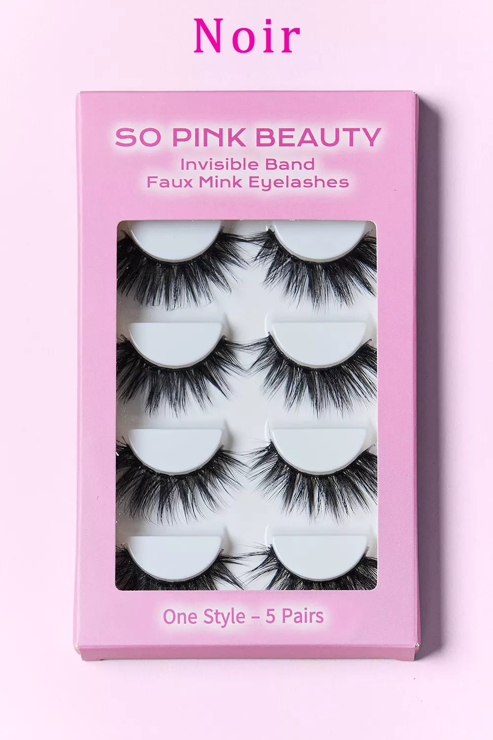 SO PINK BEAUTY Faux Mink Eyelashes 5 Pairs - Dressed.