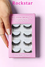 SO PINK BEAUTY Faux Mink Eyelashes 5 Pairs - Dressed.