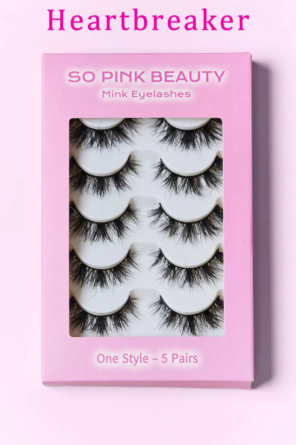SO PINK BEAUTY Mink Eyelashes 5 Pairs - Dressed.