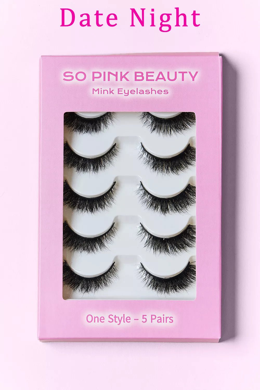 SO PINK BEAUTY Mink Eyelashes 5 Pairs - Dressed.