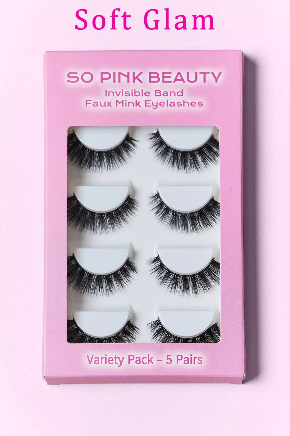 SO PINK BEAUTY Mink Eyelashes 5 Pairs - Dressed.