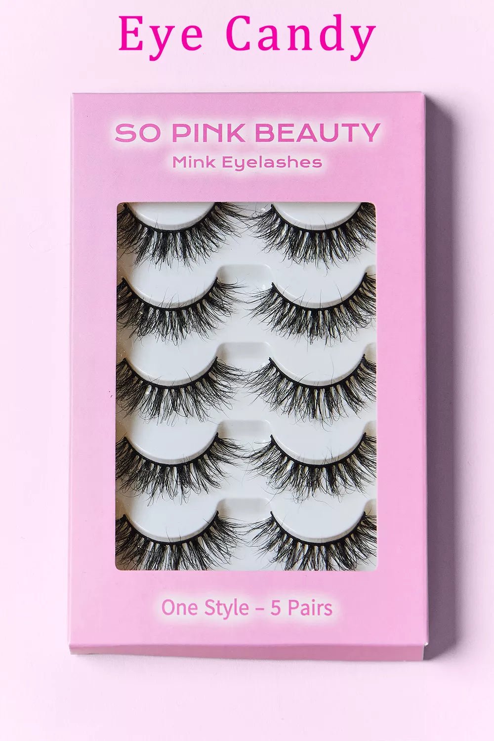 SO PINK BEAUTY Mink Eyelashes 5 Pairs - Dressed.