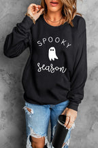 Spooky Season Graphic Sweatshirt - Dressed.