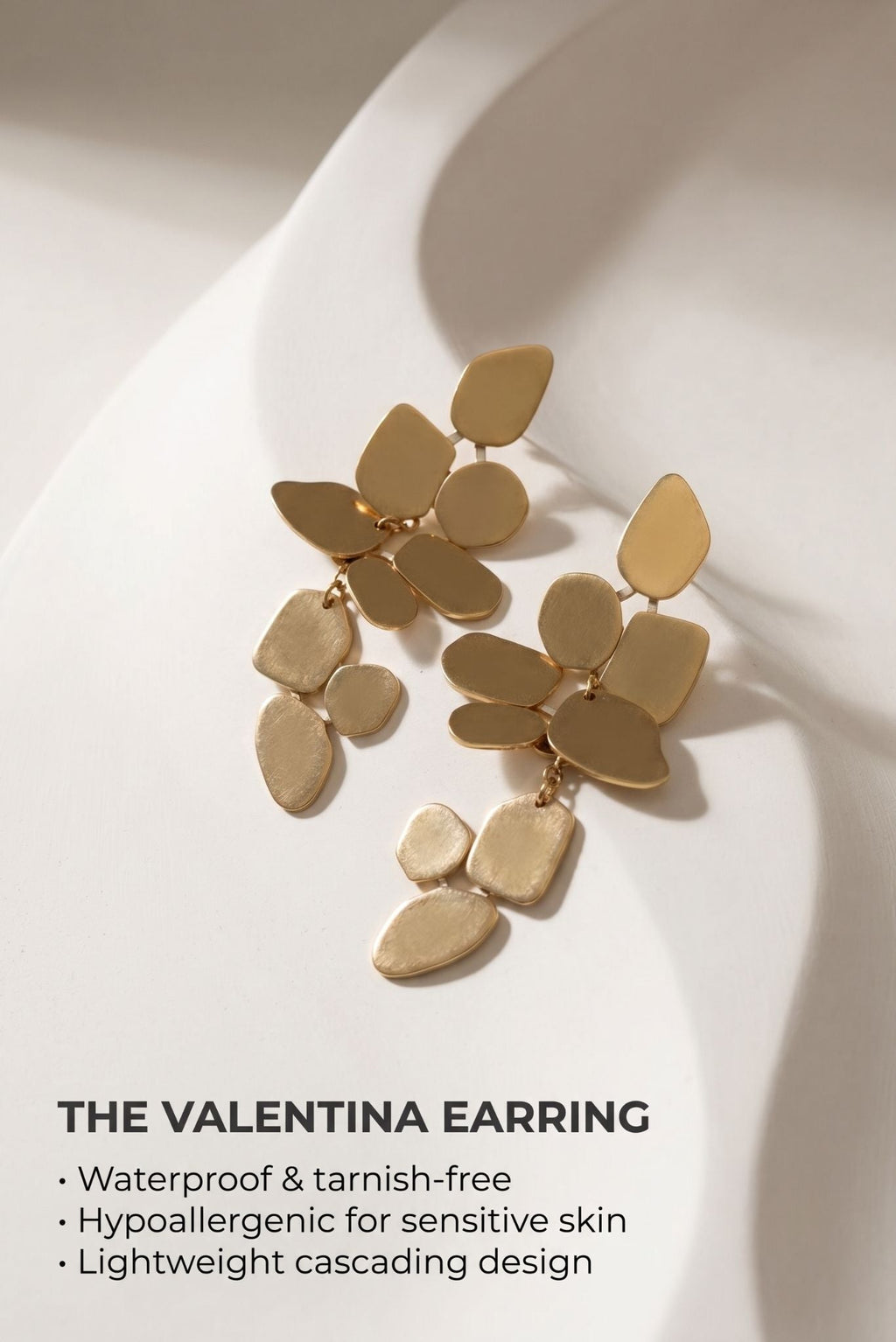 Valentina Waterproof Statement Dangle Earring - Dressed.